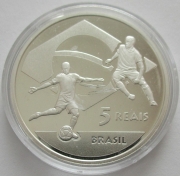 Brazil 5 Reais 2010 Football World Cup in South Africa Silver