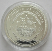 Liberia 10 Dollars 2003 Olympics Beijing Wrestling Silver