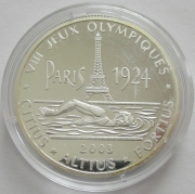 DR Kongo 10 Francs 2003 Olympia Paris Schwimmen