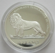 DR Kongo 10 Francs 2003 Olympia Paris Schwimmen