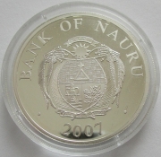 Nauru 10 Dollars 2007 Football World Cup in Germany Silver