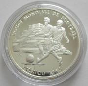 Congo 1000 Francs 2001 Football World Cup in Mexico Silver