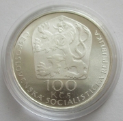 Czechoslovakia 100 Korun 1977 Vaclav Hollar Silver Proof