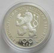 Czechoslovakia 100 Korun 1976 Janko Kral Silver Proof