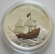 Antigua & Barbuda 2 Dollars 2020 EC8 Rum Runner Coloured 1 Oz Silver