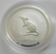 Australia 2 Dollars 2007 Lunar I Rat 2 Oz Silver