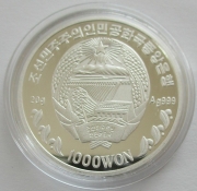 Nordkorea 1000 Won 2006 Olympia Beijing Turnen