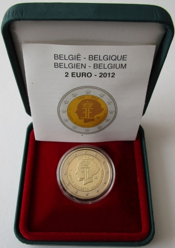 Belgium 2 Euro 2012 75 Years Queen Elisabeth Competition Proof