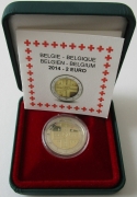 Belgium 2 Euro 2014 150 Years Red Cross Proof