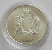 Malta 1 Liri 1972 Manwel Dimech Silver