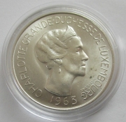 Luxembourg 100 Francs 1963 1000 Years County Silver