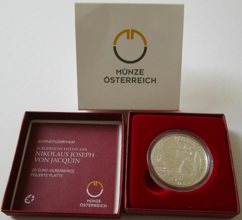 Österreich 20 Euro 2011 Europastern Nikolaus Joseph von Jacquin