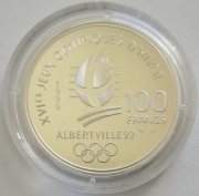 Frankreich 100 Francs 1990 Olympia Albertville Freestyle...