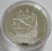 Congo 500 Francs 1991 Ships Galleon Silver