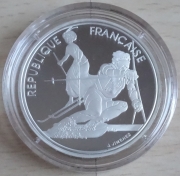 Frankreich 100 Francs 1990 Olympia Albertville Ski Alpin