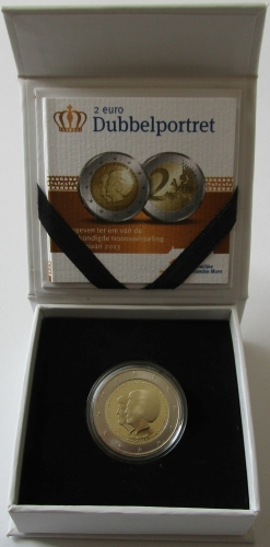 Netherlands 2 Euro 2013 Double Portrait Proof