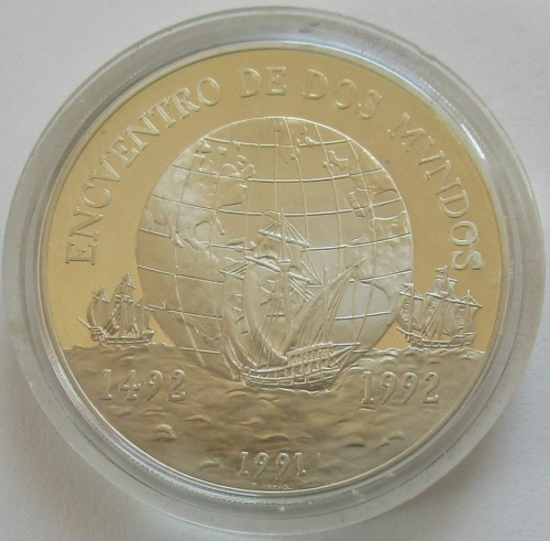 Chile 10000 Pesos 1991 Ibero-America 500 Years America Silver