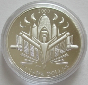 Canada 1 Dollar 2000 Voyage of Discovery Silver Proof