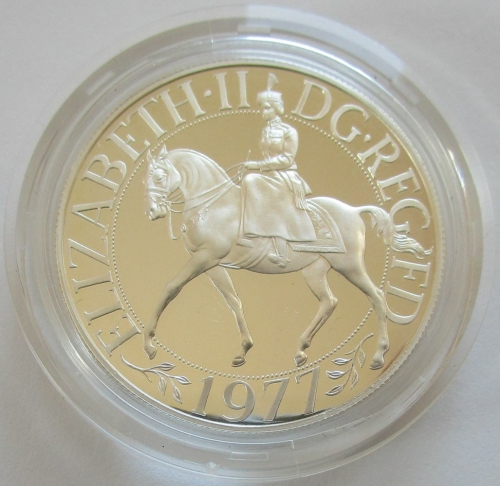 Großbritannien 1 Crown 1977 Silver Jubilee PP