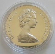 Isle of Man 1 Crown 1978 25 Jahre Krönung Queen...