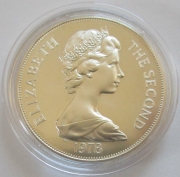 Saint Helena 1 Crown 1978 25 Years Coronation Queen Elizabeth II Silver BU