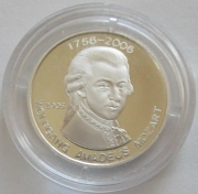 Benin 500 Francs 2005 Wolfgang Amadeus Mozart Silver