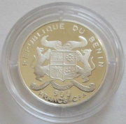 Benin 500 Francs 2005 Wolfgang Amadeus Mozart Silver