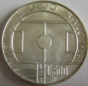San Marino 500 Lire 1986 Fußball-WM in Mexiko BU