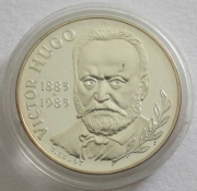 France 10 Francs 1985 Victor Hugo Silver Proof