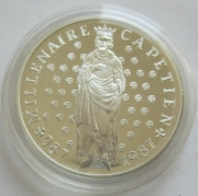 France 10 Francs 1987 Hugo Capet Silver Proof