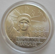 France 100 Francs 1986 100 Years Statue of Liberty in New...