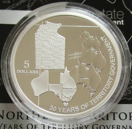 Australien 5 Dollars 2008 Bundesstaaten 30 Jahre Northern Territory (lose)