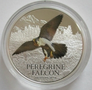 Niue 2 Dollars 2013 Birds of Prey Peregrine Falcon 1 Oz...