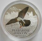 Niue 2 Dollars 2013 Birds of Prey Peregrine Falcon 1 Oz Silver