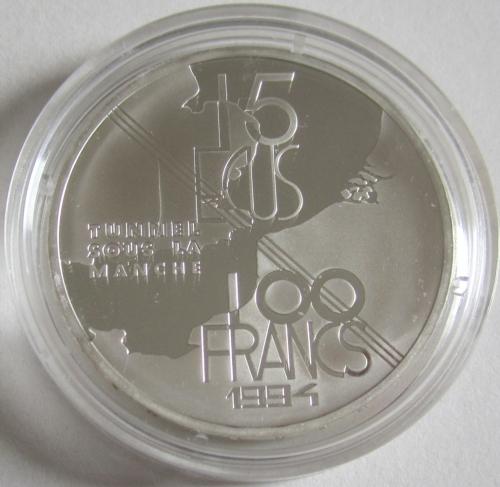Frankreich 100 Francs 1994 Eröffnung Eurotunnel