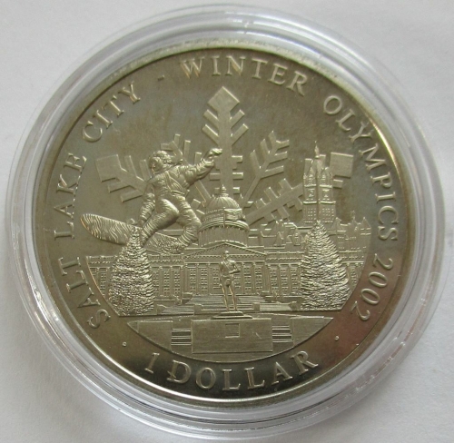 Cook Islands 1 Dollar 2001 Olympics Salt Lake City