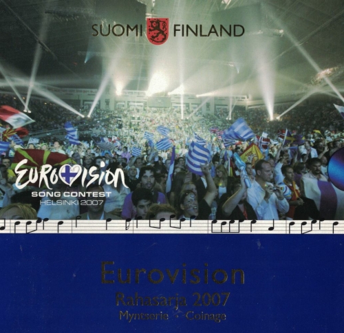 Finland Coin Set 2007 Eurovision Song Contest in Helsinki