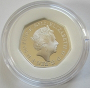 Großbritannien 50 Pence 2022 Winnie the Pooh Eeyore PP