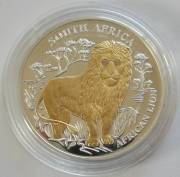 Liberia 10 Dollars 2004 Wildlife Lion Silver