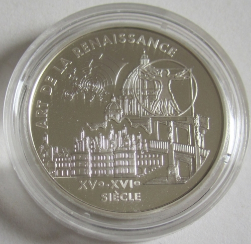 France 6.55957 Francs 2000 Art Renaissance Silver