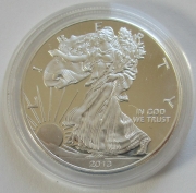 USA 1 Dollar 2013 American Silver Eagle 1 Oz Silver Proof