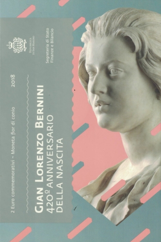 San Marino 2 Euro 2018 Gian Lorenzo Bernini