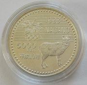 Japan 5000 Yen 1998 Paralympics Nagano Ski Alpin BU