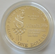 USA 1 Dollar 1996 Olympia Atlanta Hochsprung PP