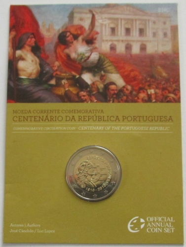 Portugal 2 Euro 2010 100 Years Republic BU