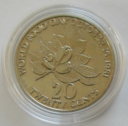 Jamaica 20 Cents 1981 FAO World Food Day