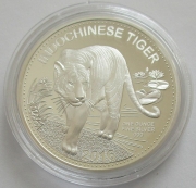 Laos 500 Kip 2016 Wildlife Indochinese Tiger 1 Oz Silver
