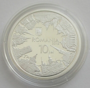 Romania 10 Lei 2012 10 Years Euro 1 Oz Silver