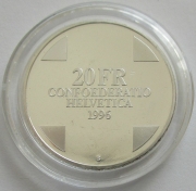 Switzerland 20 Franken 1996 Legends Gargantua Silver BU