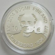 Finnland 10 Euro 2004 Johan Ludvig Runeberg PP